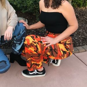 Orange Camo Pants